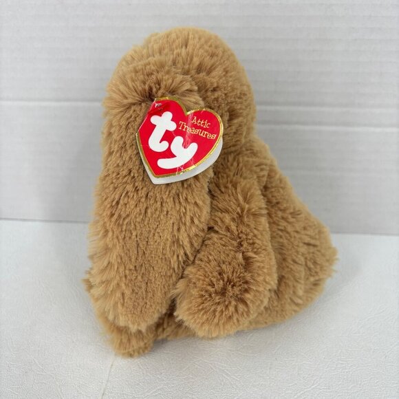 Ty Attic Treasures Adrienne Bunny Rabbit Plush Brown Stuffed Animal 9 Inch 2017 - Picture 6 of 9